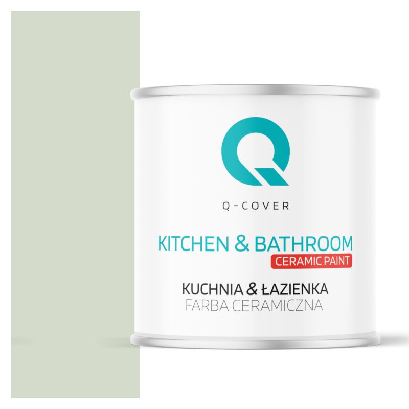Farba Ceramiczna Kuchnia & Łazienka Q-Cover Oliwkowy jasny H2068 Głęboki Mat 2L