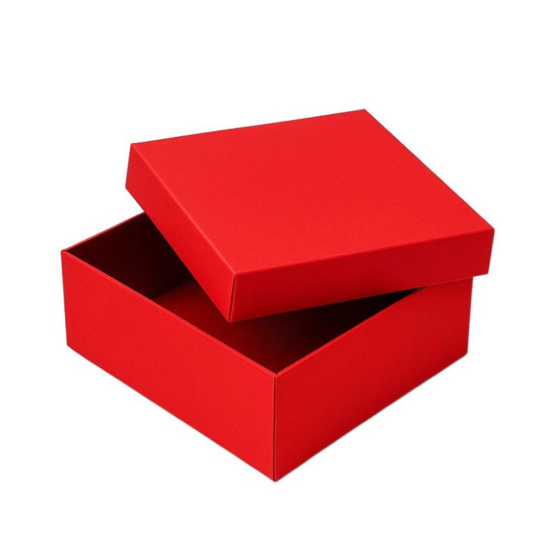 Pudełko Składane Neopak Z Wiekiem Czerwone 200x200x90 Pudełko Ozdobne 1 szt.