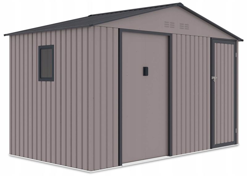 Domek Ogrodowy Narzędziowy na Narzędzia Szopa FALCON 340x194cm Metalowy XL 1 szt