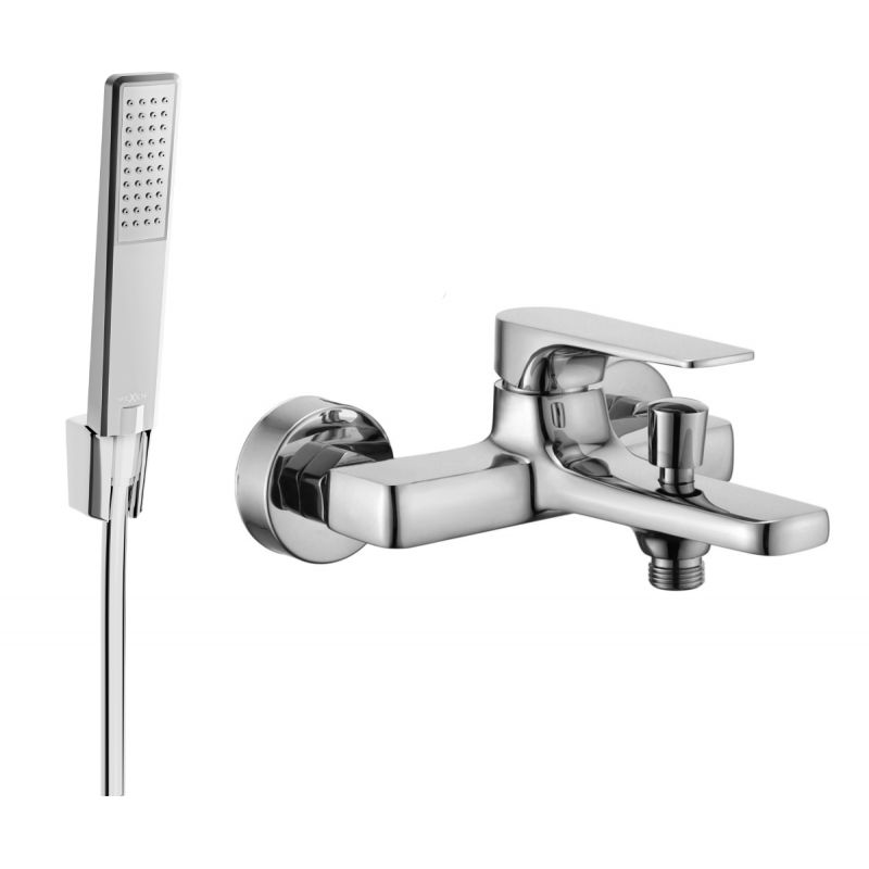 Bateria wannowa z zestawem prysznicowym Mexen Lynx chrom 1 szt.
