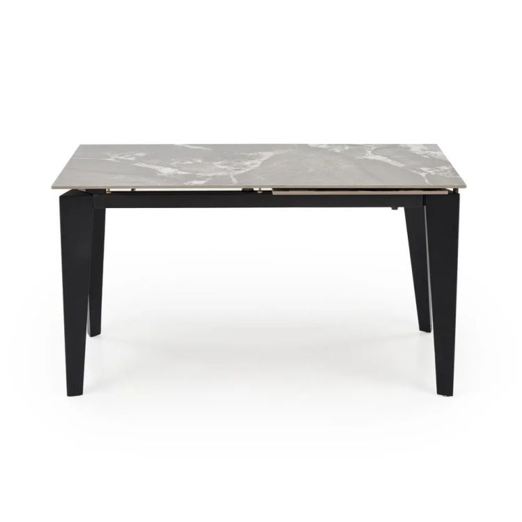Stół Halmar rozkładany FELIX 141(201)x81 szary marmur/czarny 1 szt