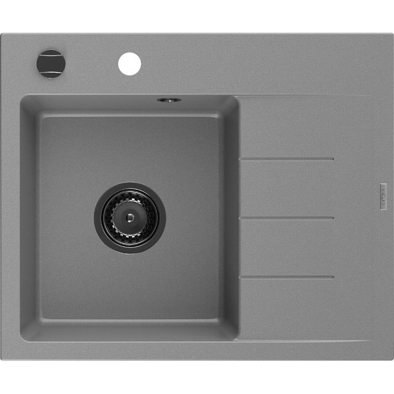 Zlewozmywak wpuszczany Mexen Ben 1-komorowy szary 600x500 mm 6522605000-71-B