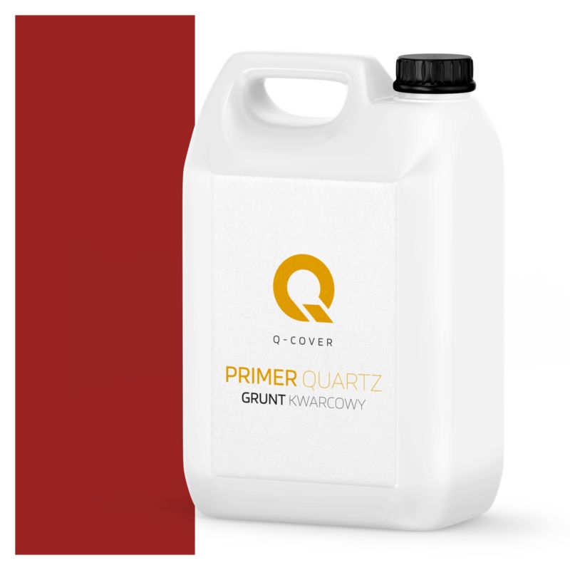 Grunt Kwarcowy pod Tynk Silikonowy Q-Cover Czerwony RAL3001 3KG