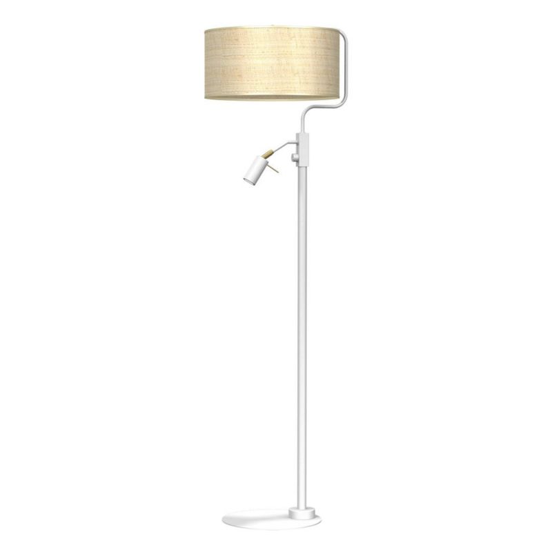 Lampa podłogowa stojąca Milagro Marshall biało-beżowa 2 x E27 / GU10 x 60W wym: 160 x 55 x 55 cm - 1 szt.