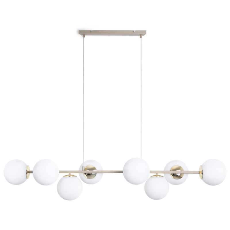 Lampa sufitowa wisząca Light Home LH Siena 8x E14 złoty/biały 1szt.