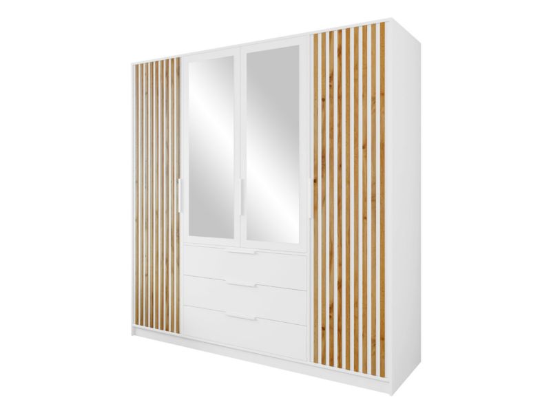 Szafa MIRJAN 24 Bali Lux 4D dąb wotan/czarny/dąb wotan 1 szt.