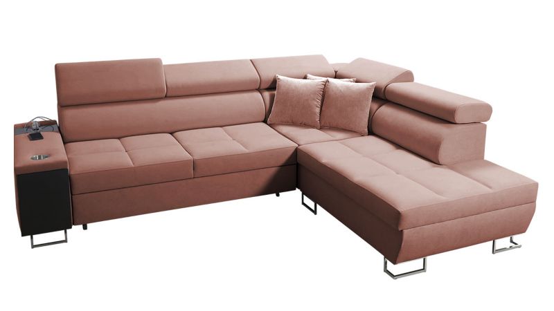 Narożnik z barkiem MIRJAN 24 Morena VII prawy róż indyjski 1 szt.