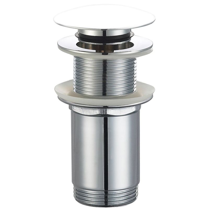 Korek umywalkowy okrągły Oltens Rovde klik-klak ceramika biały bez przelewu 1 szt.