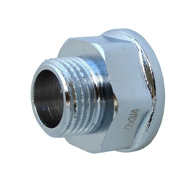 Przedłużka 3/4" x 1/2" chrom