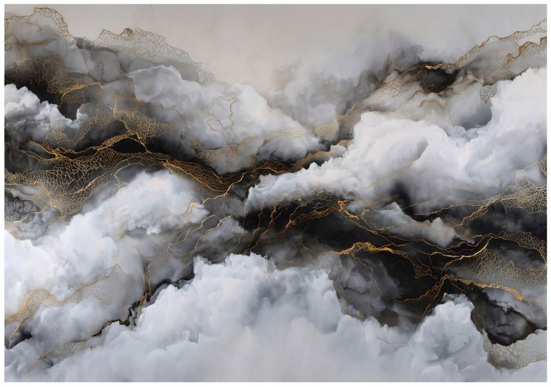 Fototapeta WALLARENA Do Sypialni Salonu Na Flizelinie Marmur Struktura Abstrakcja Szary 350x250 cm 16269VX7 1 szt.