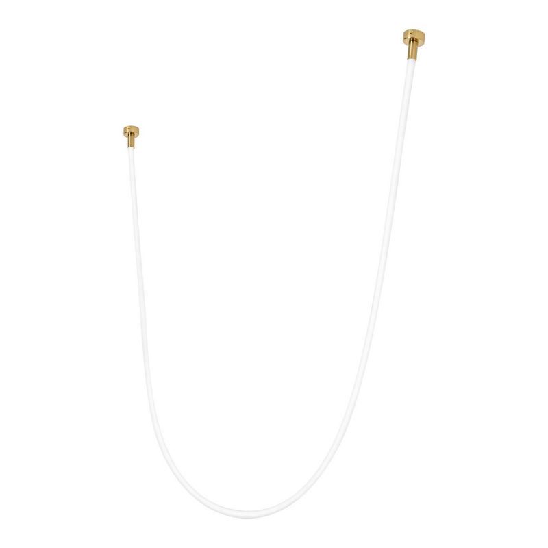 Lampa sufitowa wisząca Light Prestige Rope Light 6043 złoto-biała szerokość 300 cm wbudowany LED 73W 1 szt.