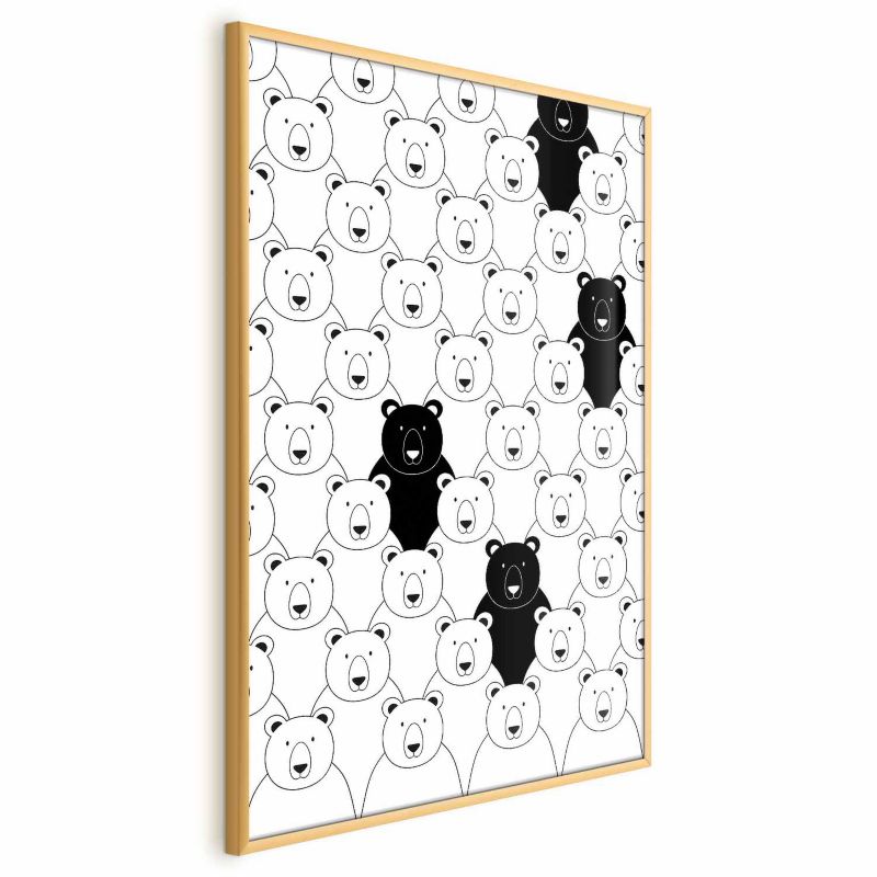 Plakat Artgeist Obcy w stadzie 40x60 cm z ramą złotą 1 szt