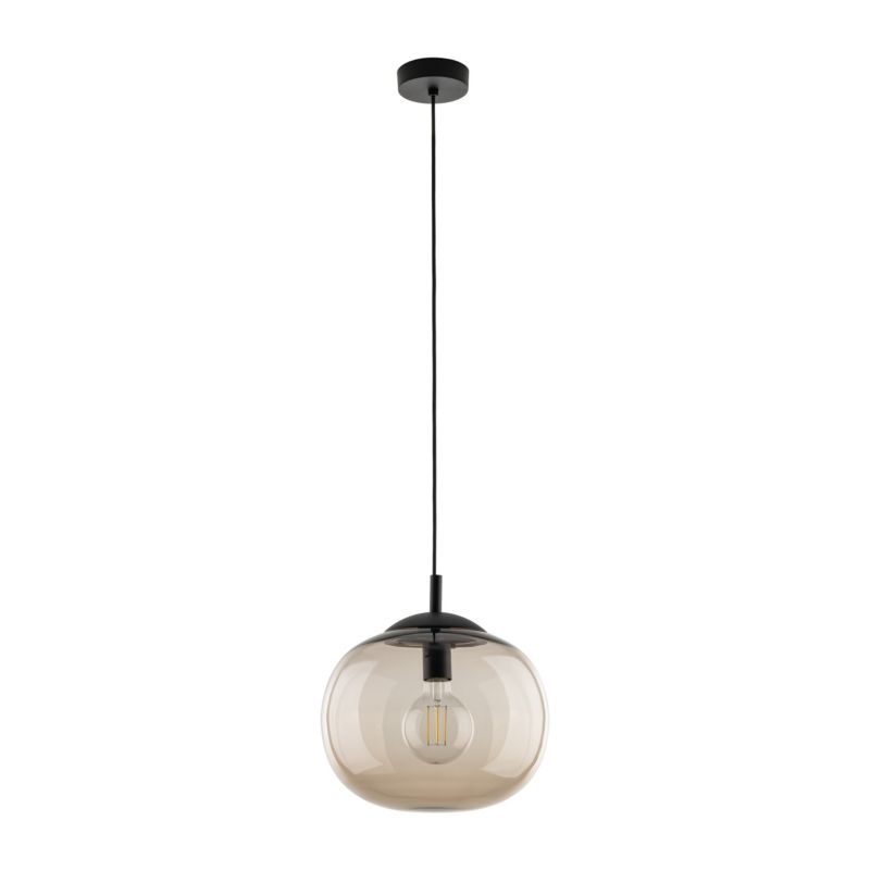 Lampa wisząca TK-Lighting Vibe Topaz brązowy klosz 1 25cm - 1szt.