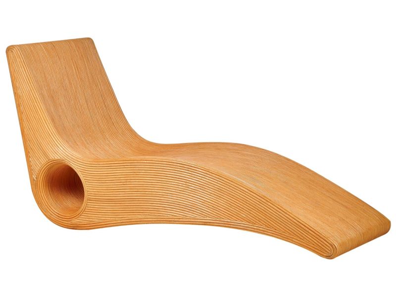 Leżak ogrodowy Airole Rattan Brązowy 1 szt.