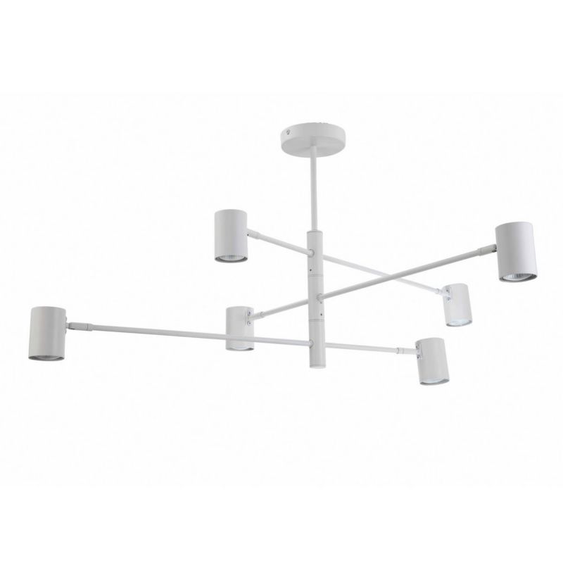 Lampa sufitowa wisząca Light Prestige Snow 1536 biała szerokość 80 cm 6xGU10 x 10W 1 szt.