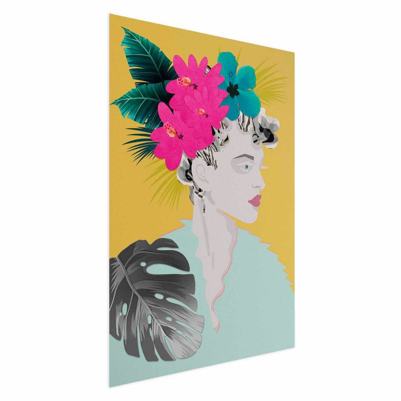 Plakat Artgeist Kwiaty we włosach 60x90 cm bez ramy 1 szt