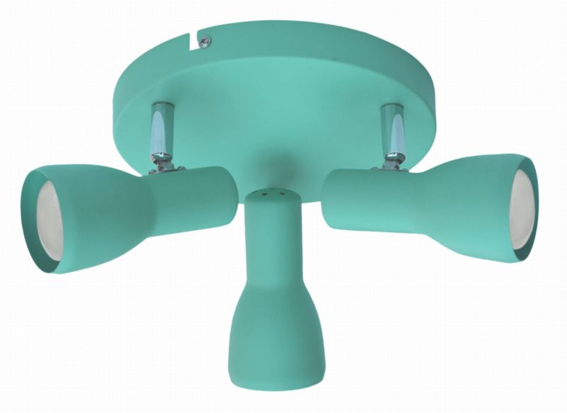 Lampa sufitowa Candellux Picardo turkusowo-turkusowa 3 x E14 x 40W wym: 29 x 29 cm - 1 szt.