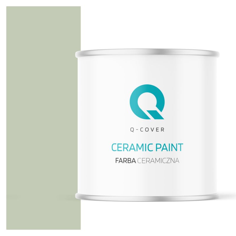 Farba Ceramiczna Do Ścian i Sufitów Q-Cover Zielony jasny H2157 Głęboki Mat 2L