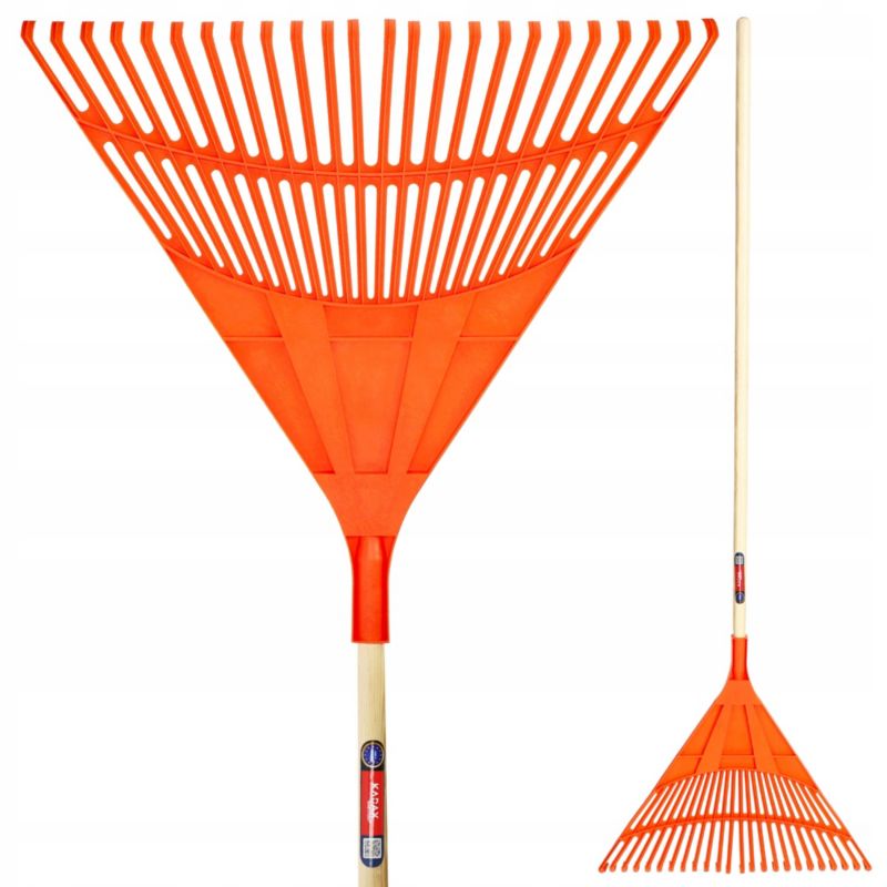 Grabie KADAX Do Liści Trawy Z Drewnianym Trzonkiem 180cm 1szt.