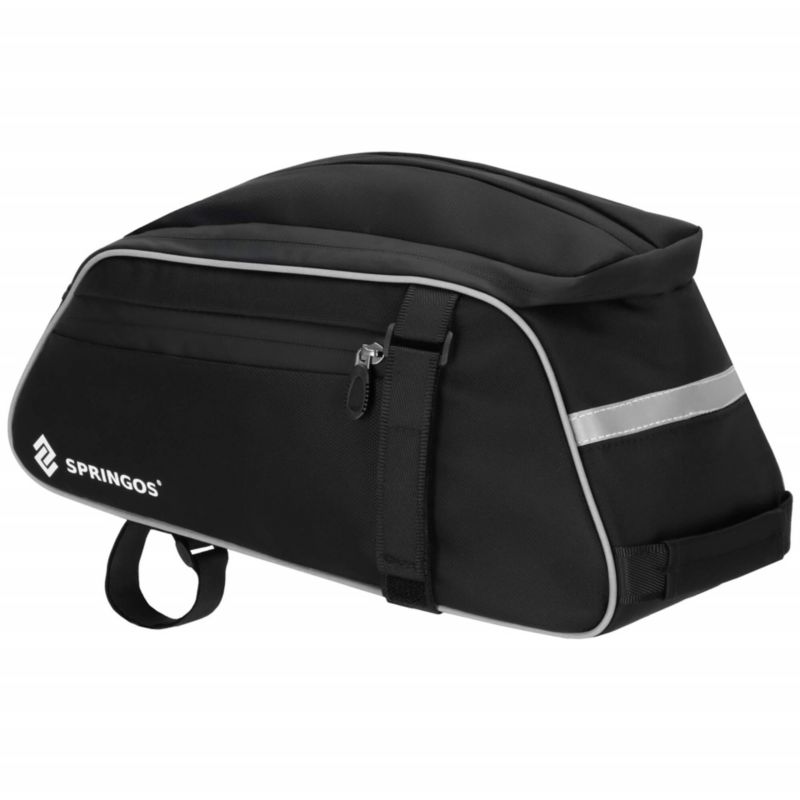 Sakwa rowerowa na bagażnik Springos torba, organizer rowerowy czarny 1 szt.