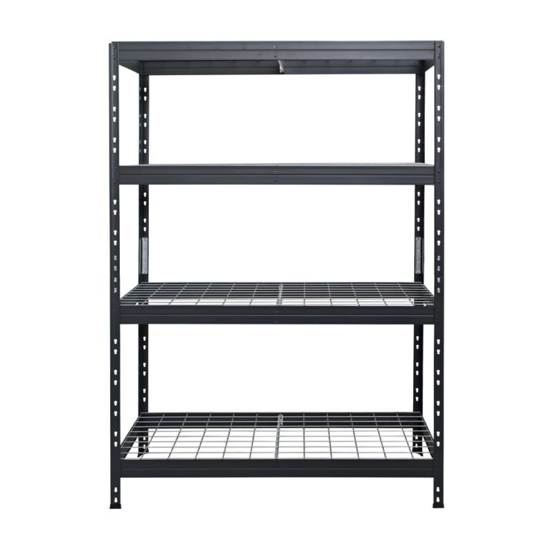 Regał metalowy AR Shelving Rivet antracytowoszary z 4 półkami z siatki stalowej 180x120x45 cm 250 kg 1 szt