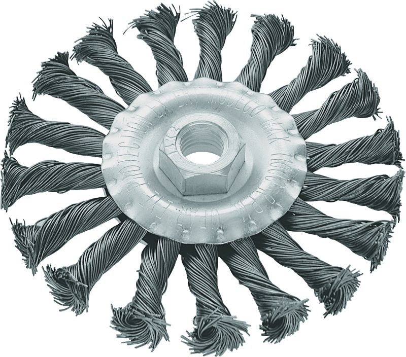 Szczotka tarczowa Modeco Expert 100 mm stal do szlifierki kątowej - blister - 1 szt.