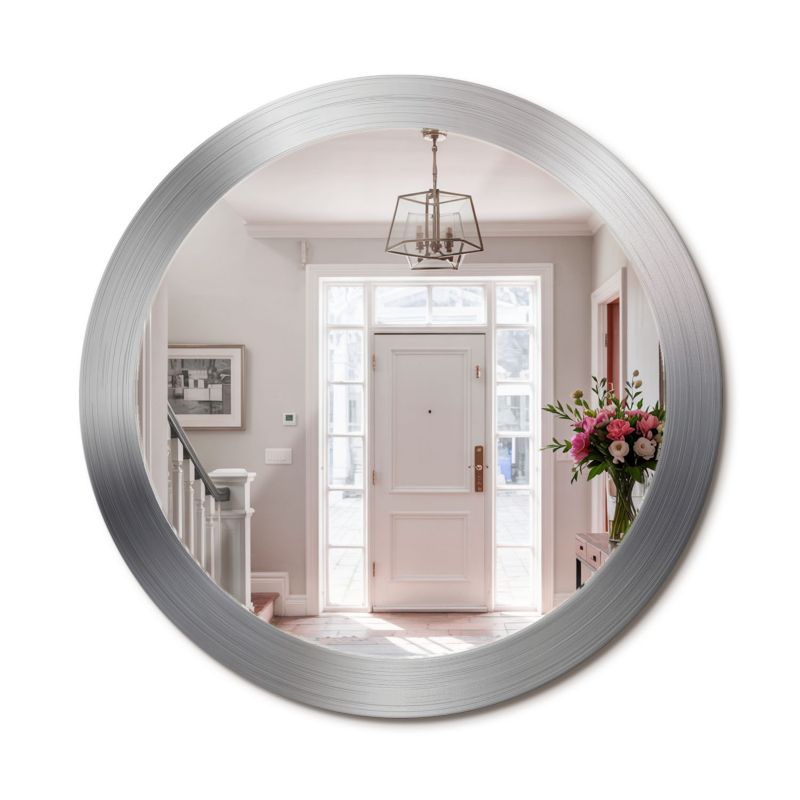 Lustro Wiszące ArtPrintCave 80 cm Imitacja Metalu z Ozdobną Ramą Szklaną w Stylu Boho 1 szt.