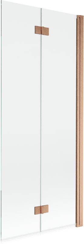 Parawan nawannowy Mexen Mist miedź szczotkowana 80x150 cm 2-skrzydłowy 1 szt