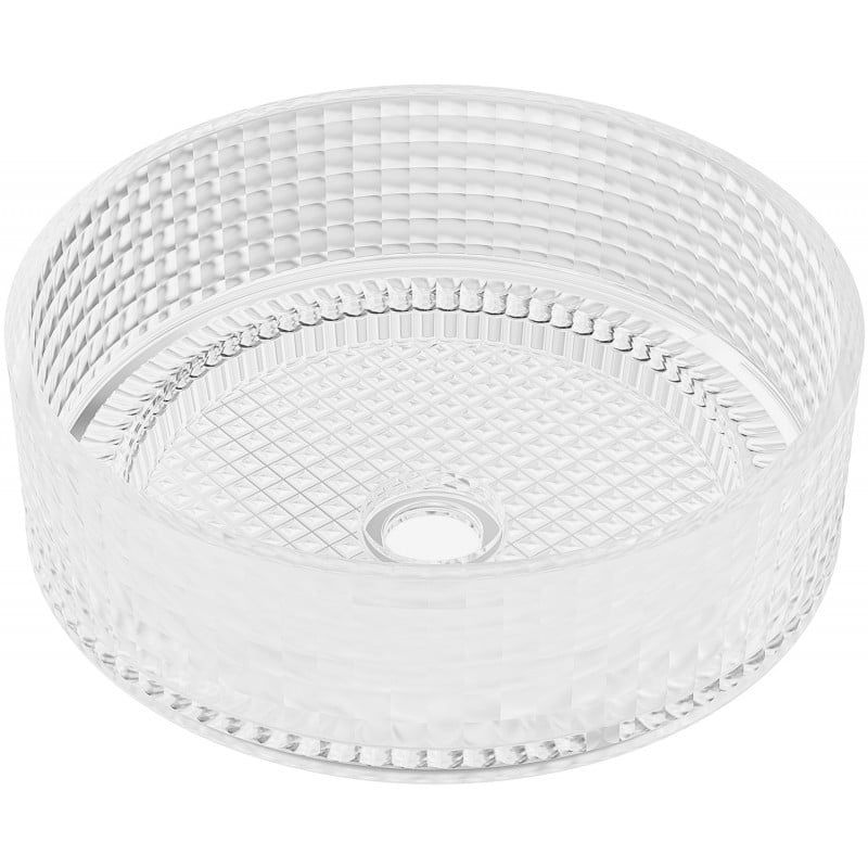 Umywalka nablatowa Mexen Lira transparent 37 x 37 cm 1 szt.