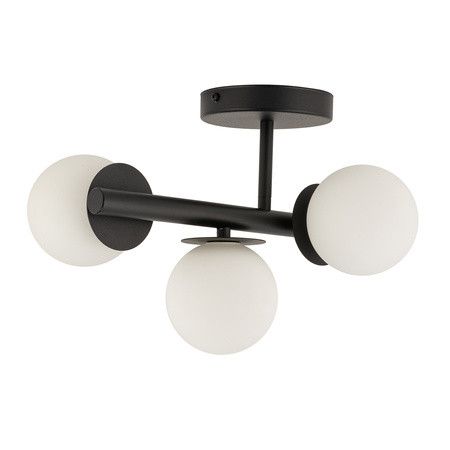 Lampa sufitowa wisząca Sigma Lighting Avola 7088 czarno-biała dekoracyjna 3xG9 x 1 szt.