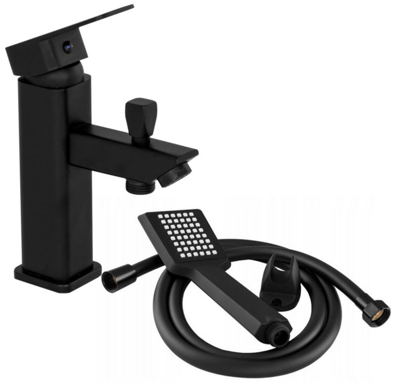 Bateria Wannowa i Zestaw Natryskowy Granitan Lima Czarny 1 szt.