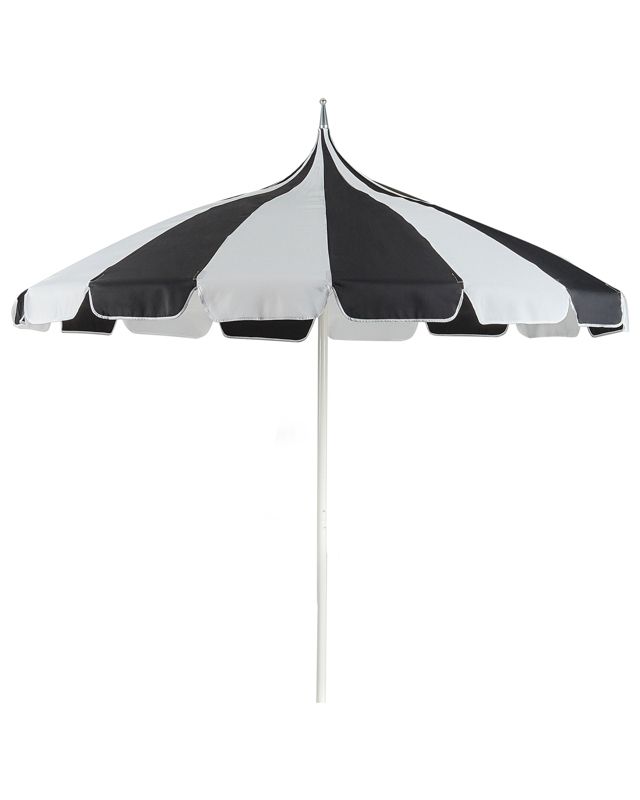 Parasol ogrodowy 245 cm czarno-biały Minoa 1 szt.