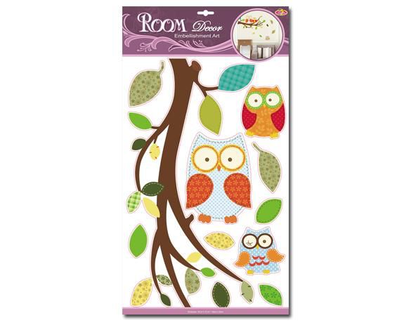 Dekoracja Sowy kolorowe