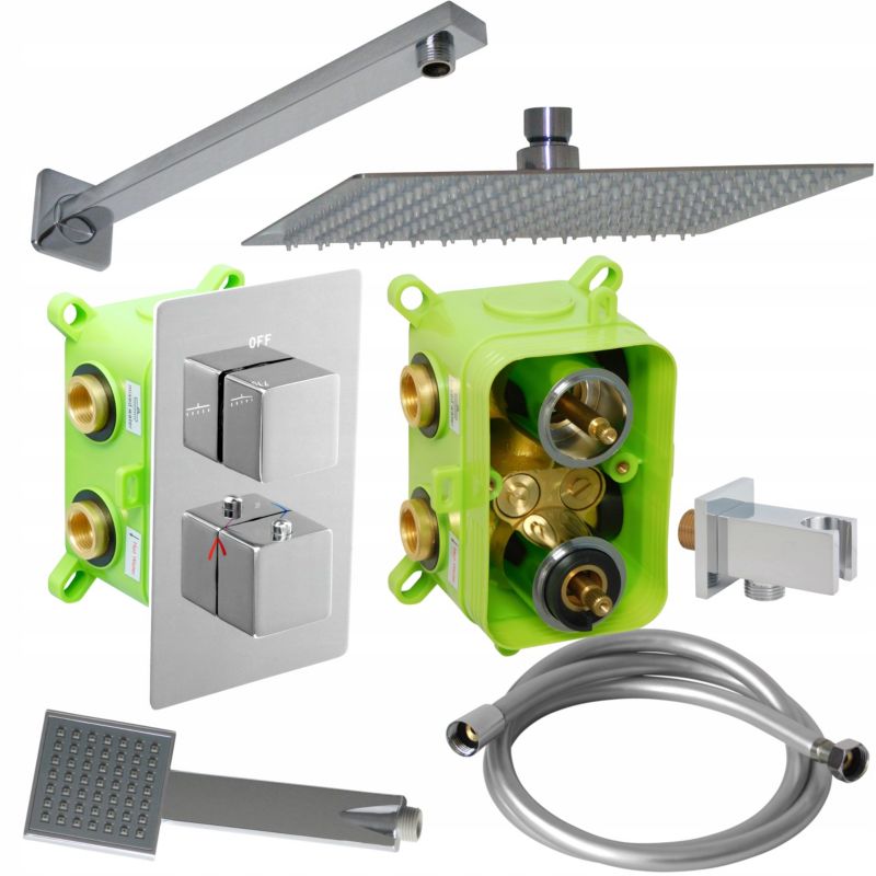 Zestaw prysznicowy termostatyczny podtynkowy Estiva DIGO 25 Chrome srebrny 1 kpl