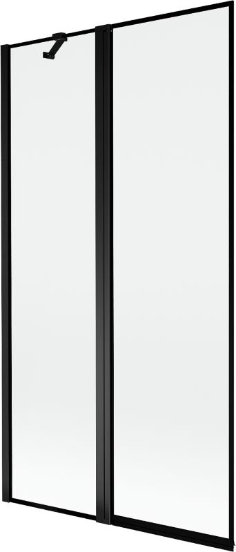 Parawan nawannowy Mexen Mist czarny 100 x 150 cm 2-skrzydłowy - 8A9-100-011-70-70-L 1 szt.