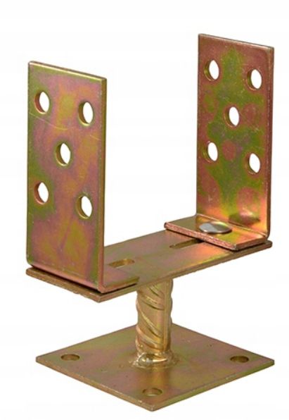 Wspornik FEINZ Słupa Kotwa Z Podstawą, Złota 0-160 Mm 1 szt.