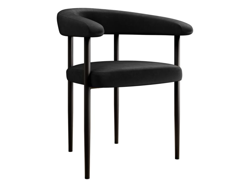 Krzesło MIRJAN 24 tapicerowane Aria czarny 1 szt.