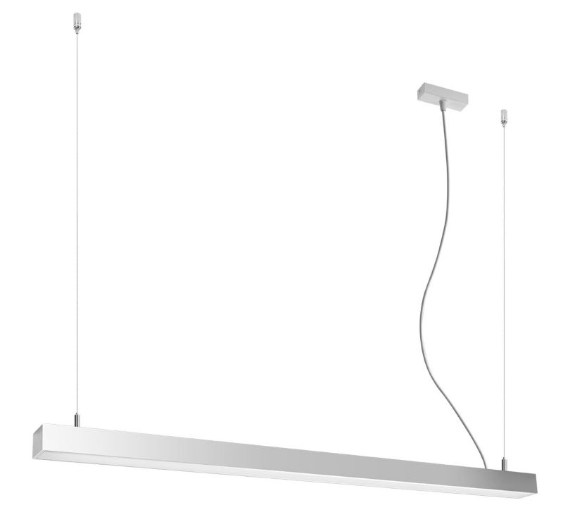 Lampa wisząca Thoro Lighting PINNE srebrna 1 x LED 38W Neutralna biała 5700lm wym:150x115x5,5cm IP20 -1 szt.