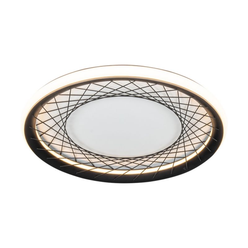 Plafon sufitowy lampa Milagro Nest czarno-biały LED 38W 4000K 1900lm IP20 wym: 7,4 x 51 x 51 cm metal - 1 szt.