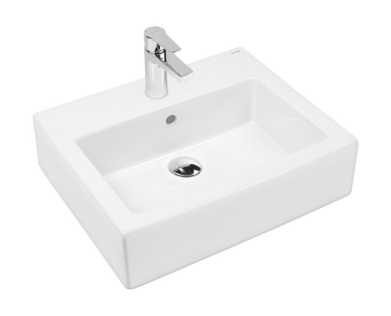 Umywalka Oltens Susa 50x41 cm biała prostokątna na blat z powłoką SmartClean 1 szt.