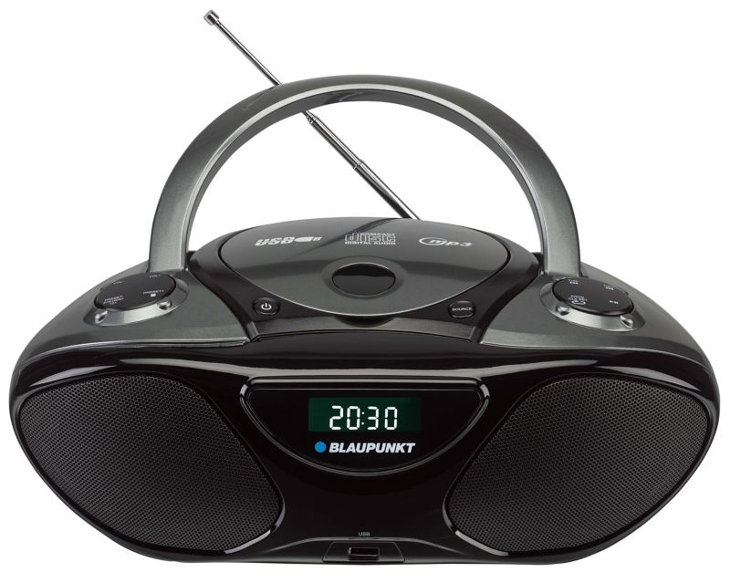 Boombox 2W Czarny Blaupunkt FM CD mp3 AUX BB14BK 1szt.