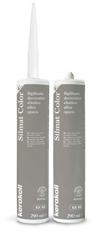 Silikon sanitarny Kerakoll Silmat KK68 ciepły ciemnoszary 290 ml