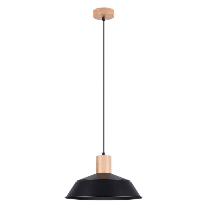 Lampa wisząca Sollux Lighting Fano 2755 czarna szerokość 34 cm 1xE27 x 1 szt.