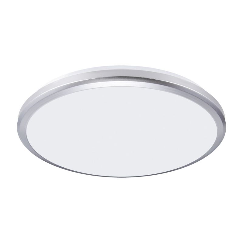 Lampa sufitowa zewnętrzna Struhm Planar srebrno-biała LED 36W 4200K 3820lm IP54 wym: 6,5 x 36,5 x 36,5 cm - 1 szt.