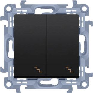 Łącznik schodowy podwójny Kontakt-Simon S10 czarny