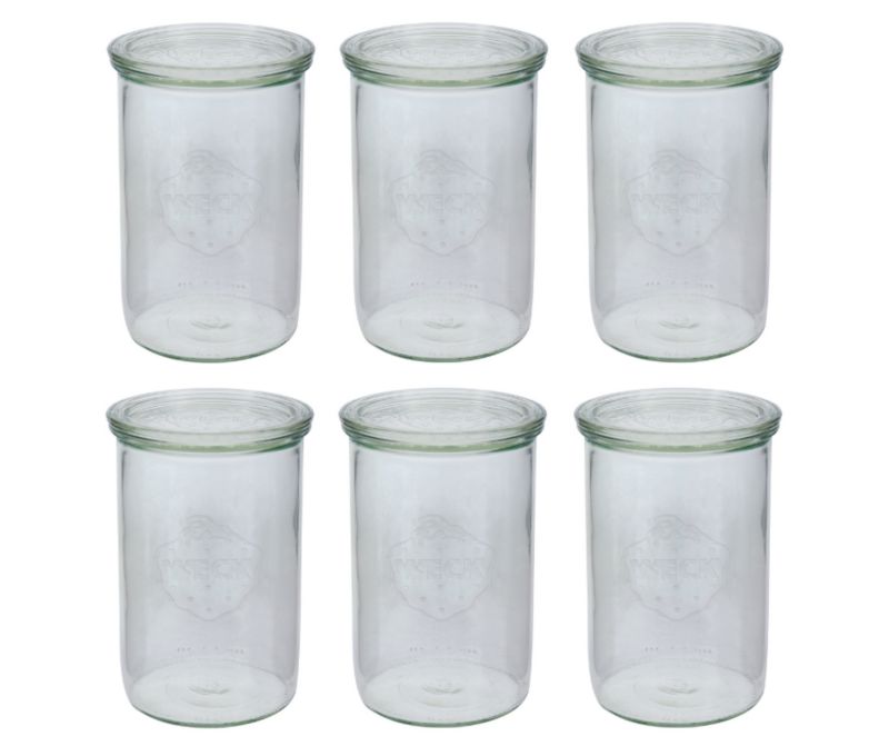 Słoiki MODO24 Weck 1050 ml fi 100 mold szklane wieka 6 kpl.