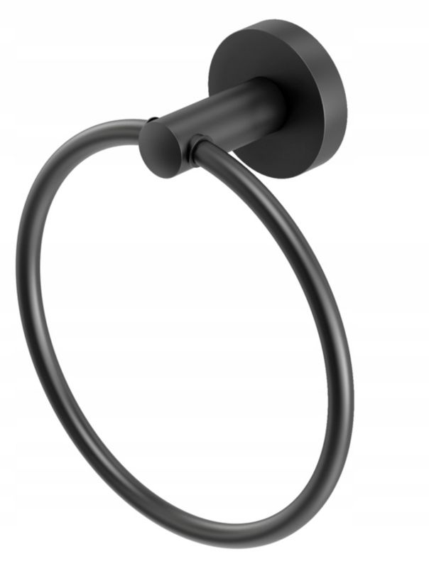 Uchwyt Na Ręcznik Czarny Granitan Wieszak Roy 1 szt.