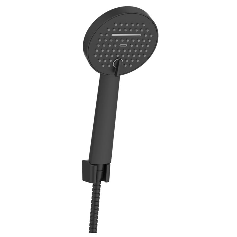 Zestaw prysznicowy 1-punktowy Invena Kalitea z 2-funkcyjną słuchawką i wężem, 1 szt.