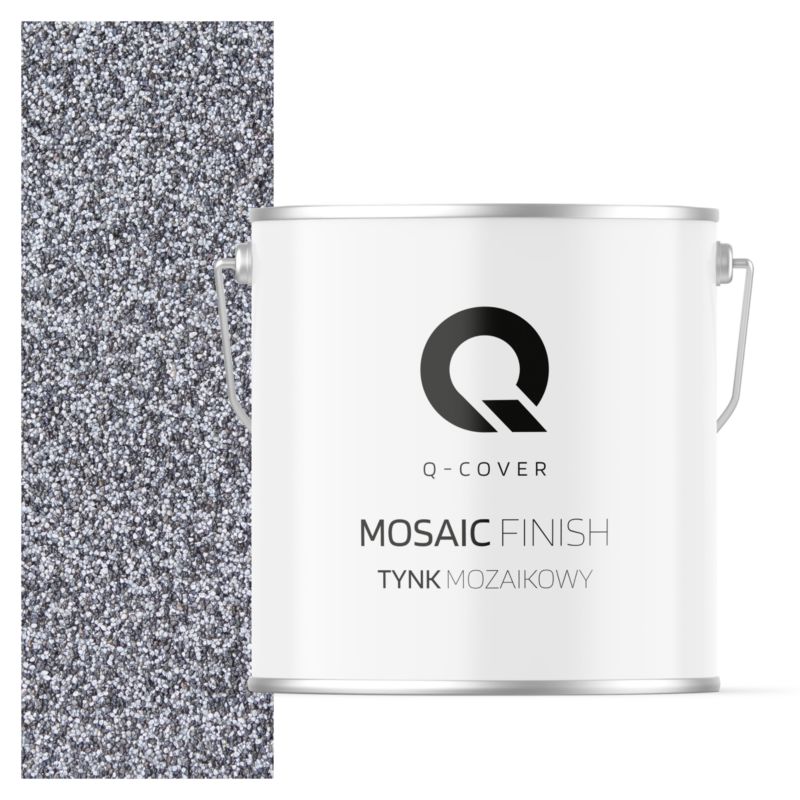 Tynk Mozaikowy Q-Cover Czarno-srebrny M13 7KG