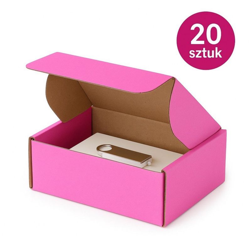 Karton Wykrojnikowy Neopak 150x100x50mm(zewn) Różowy - Ozdobne Pudełka 20 szt.